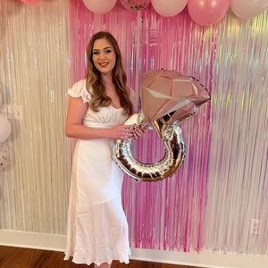 Hello molly white midi dress